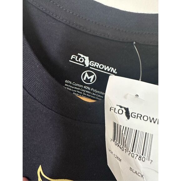 Flo Grown UCF Go Knights Black Game Day T Shirt Men’s Size Medium New - Picture 3 of 4